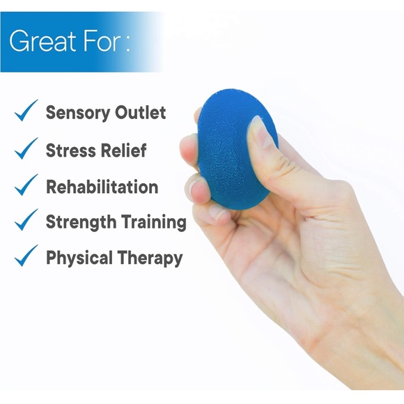 RMS 4-Pack Hand Exercise Balls - Physical & Occupational Therapy Kit. BRAND NEW - Picture 3 of 11
